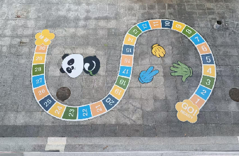 西林地面游戏彩绘